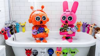 Pinki & Oren Were Bathing... Then Sprunki Appeared