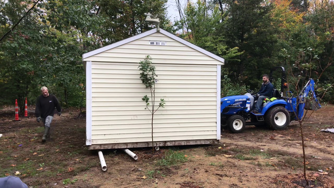 how to move a shed with pvc pipe - youtube