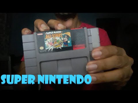 ASMR CASEIRO Coleção de jogos de Super Nintendo - Tapping nos jogos