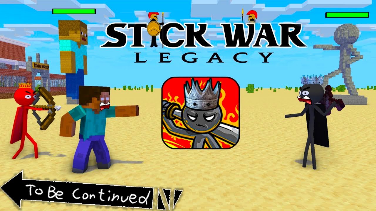 Monster School STICK WAR LEGACY CHALLENGE The King is Attacking