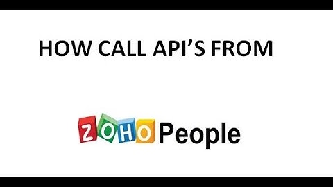 Zoho People   HOW GET ACCESS KEYS