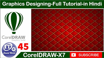 How to Create Beautiful Pattern Design in Corel Draw x7 Part 45
