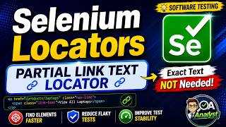 PartialLinkText Locator in Selenium | Flexible but Dangerous in Software Testing ⚠️