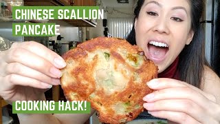 How to Make Cōng Yóu Bǐng (蔥油餅) | Easy Chinese Scallion Onion Pancake Cooking Hack!