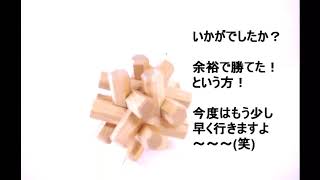 【クラフト舘】 ササキ工芸さんの 木製立体パズル、組木 早組対決！ ～ 12本 ナラ 編 ～