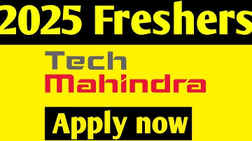 Tech Mahindra Careers 2025 | Freshers Job Openings | Apply Online
