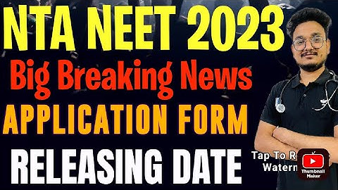 Neet 2023 Application Form Biggest Update|Neet 2023 Registration Form Date Released| #neet2023