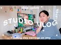 studio vlog 19 ★彡 big march shop update & tips for new etsy sellers✨