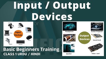Input & Output devices of computer | Basic Beginners Training Class No 1 Urdu / Hindi | Lecture No 1
