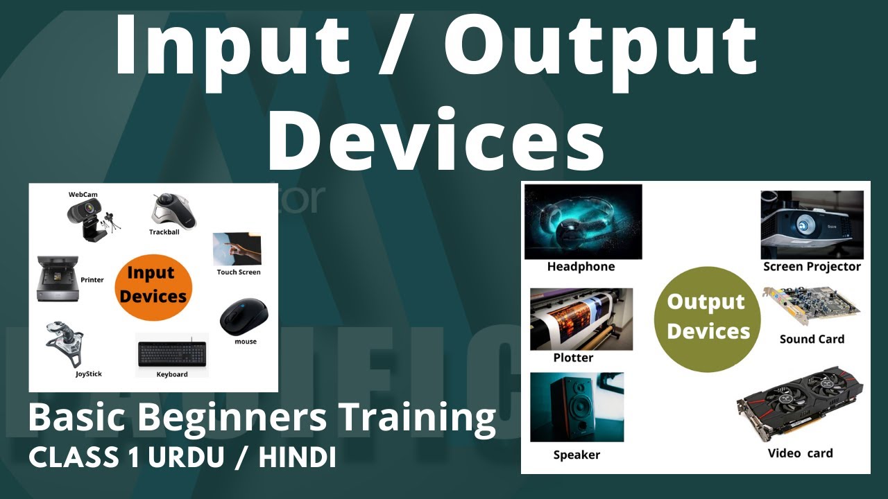 Input & Output devices of computer Basic Beginners Training Class No 1 Urdu / Hindi Lecture
