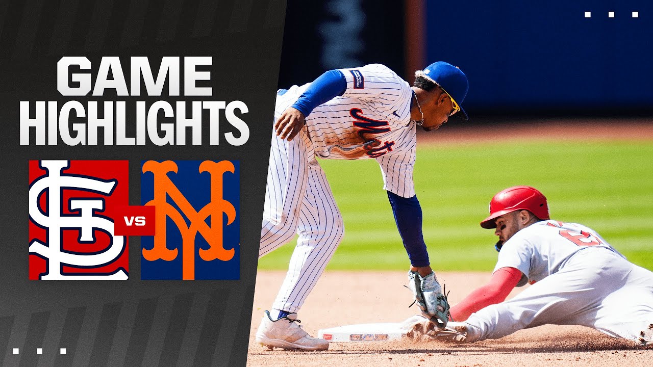 Cardinals vs Mets Game Highlights 42824  MLB Highlights