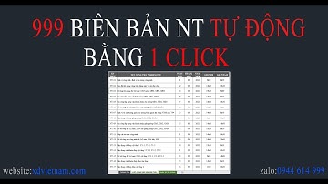 Lập 999 biên bản nghiệm thu công việc tự động bằng 1 Click  - xdvietnam.com