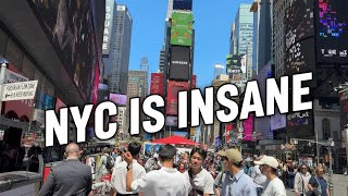 NYC on a Warm Day is INSANE !!! | Midtown Manhattan Walk 4K