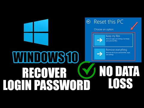 Reset Windows 10 User Login Password Without Losing Data | Recover Windows 10 Forgot Password