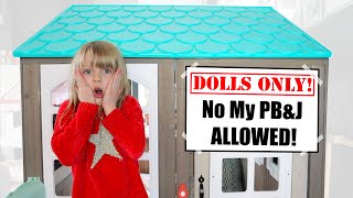 Dolls ONLY Playhouse Pillow Fort! No My PB & J ALLOWED! screenshot 5
