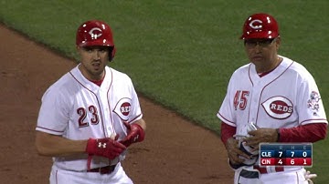 CLE@CIN: Duvall hits an RBI single to center field