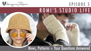 Romis Studio, Episode 5: Part 3 of how to knit my Essential Bucket Hat + More