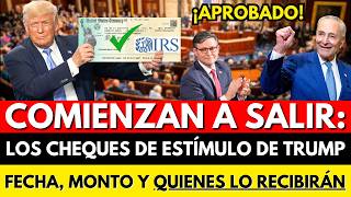ÚLTIMA HORA: CHEQUES DE ESTÍMULO COMIENZAN A SALIR POR ORDEN DEL CONGRESO DE EE.UU.