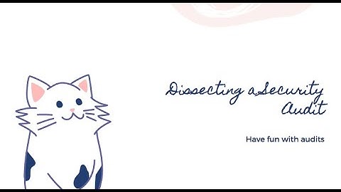 Dissecting a security audit   common issues and how to fix them