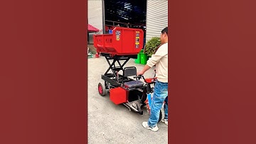 Electric 4wheeler 🛒! Self unloading trucks! Agrectual Trolley! #one machine for multiple uses #video