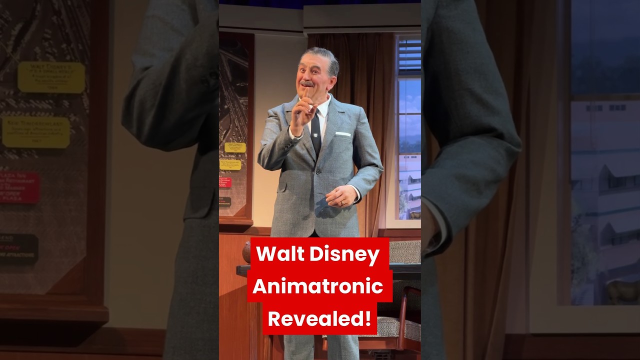 BREAKING: Disneyland's Walt Disney animatronic has been unveiled! #disneylandnews #disneyshorts