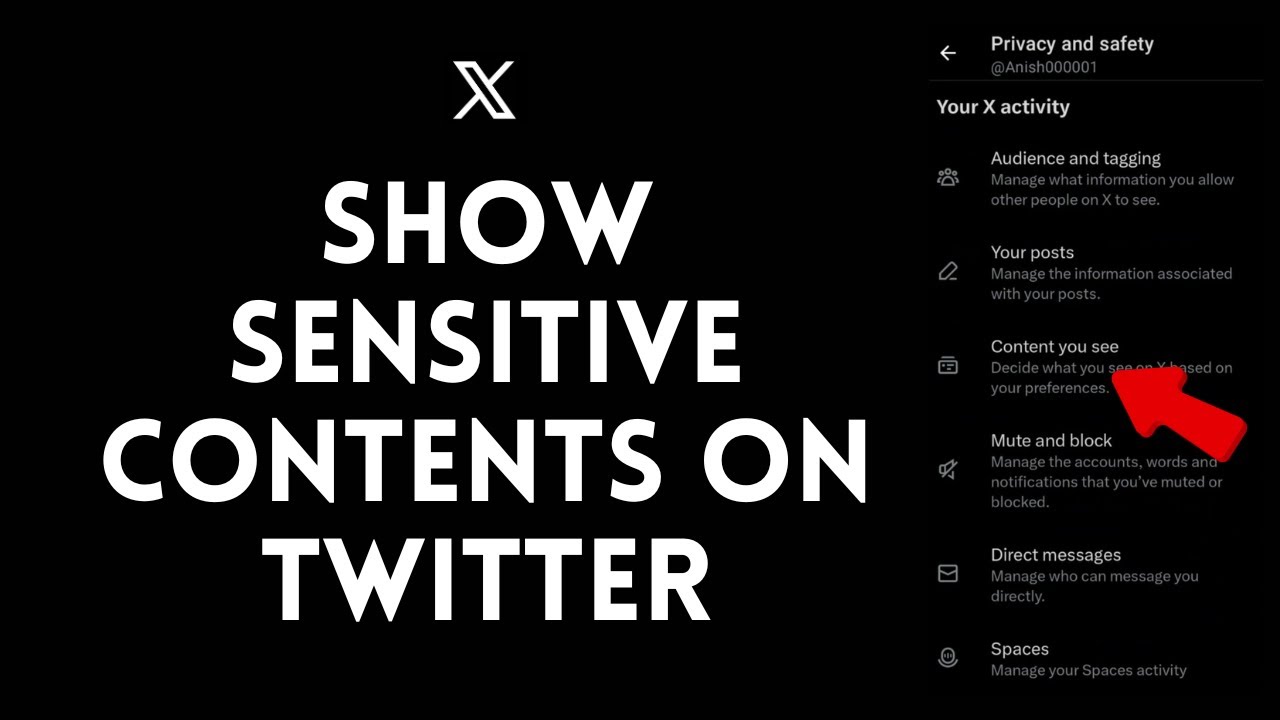 How to Show Sensitive Contents on Twitter (Now X) - YouTube