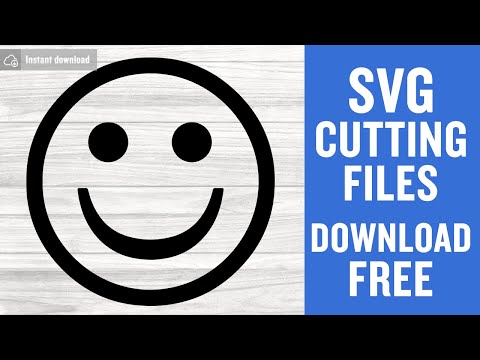 Smiley Face Svg Free Cutting Files for Cricut Brother Scanncut Instant Download