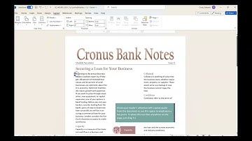 Word 365/2021 Cengage/SAM Module 7 Project 1a Creating a Newsletter S. Cashman