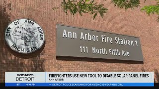 Ann Arbor Fire Department acquires new tool to help fight fires in solar-powered buildings