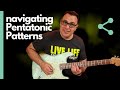 Learn guitar pentatonic scale patterns to practice