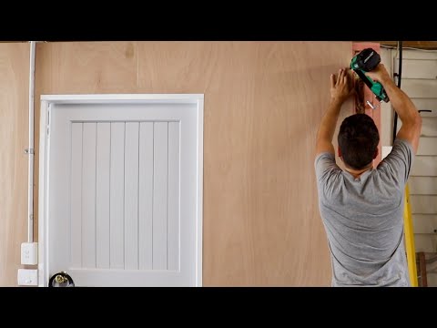 lining-your-garage-walls-with-plywood
