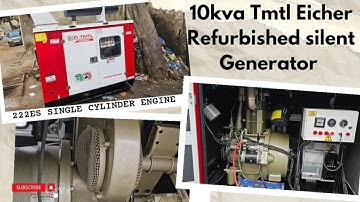 10kva Tmtl Eicher refurbished silent Generator with full load testing Faridabad Haryana delivery