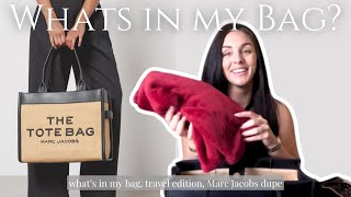 WHAT'S IN MY BAG | Marc Jacobs Dupe, travel edition, day-to day