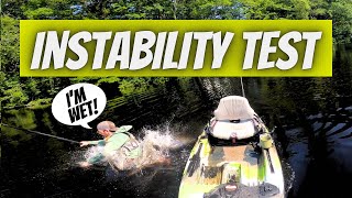 FeelFree Lure 11.5 fishing kayak stability test #feelfree #feelfreekayaks #kayakstabilitytest