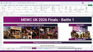 The Humble MVP Returns - The World Tour - MEWC UK 2026 F1 (Microsoft Excel World Championship LC)