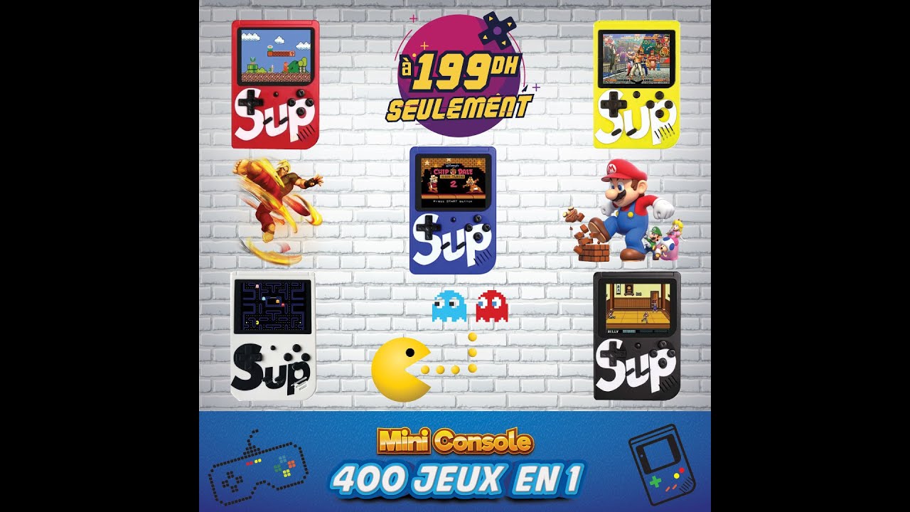 Ô Joué - Mini console portable 400 Jeux en 1