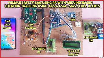Female Safety bag Using RF With Arduino Based Location Tracking Using  GPS & GSM - SMS / CALL Alerts