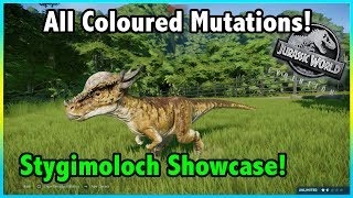 Brand New Stygimoloch All Colours Showcased Juric World Evolution