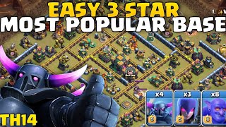 Th14 - Easy 3 Star Attacks Most Popular Bases || Pekkabowitch Strategy 🔥 Coc