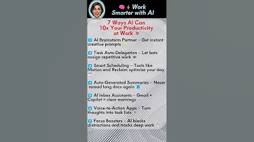 7 AI Hacks That 10x Your Productivity ⚡ Work Smarter, Not Harder