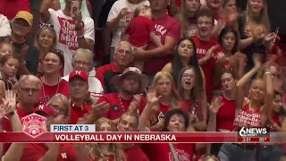 Huskers host raucous pep rally to celebrate Volleyball Day