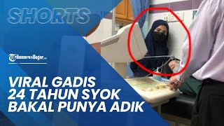 Viral Detik-detik Gadis 24 Tahun Temani Ibu Periksa Kandungan, Syok Bakal Punya Adik