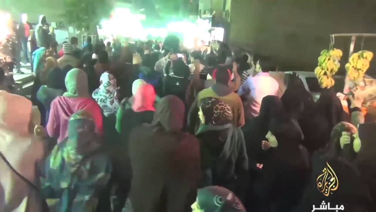 مسيرة لرافضي الانقلاب العسكري بالمطرية