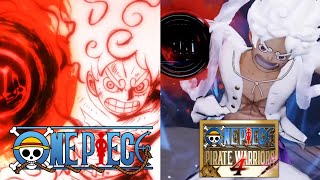 One Piece Pirate Warriors 4 Comparing Gear 5 Luffy's Attacks to the Anime So Far (4K)