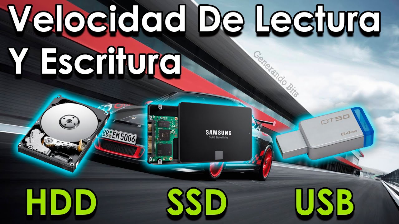 Velocidad de y escritura unidad de Disco duro SSD Memoria YouTube