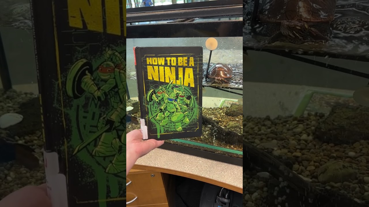 It's World Turtle Day and Squirt wanted to spend it training...we mean reading. 🥷🐢📖