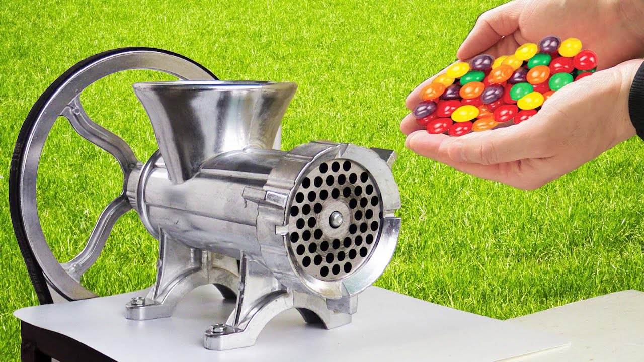 Candy vs MEAT GRINDER EXPERIMENT