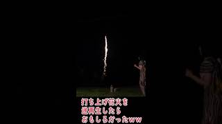 花火を逆再生したら花火より声がwww　#shorts