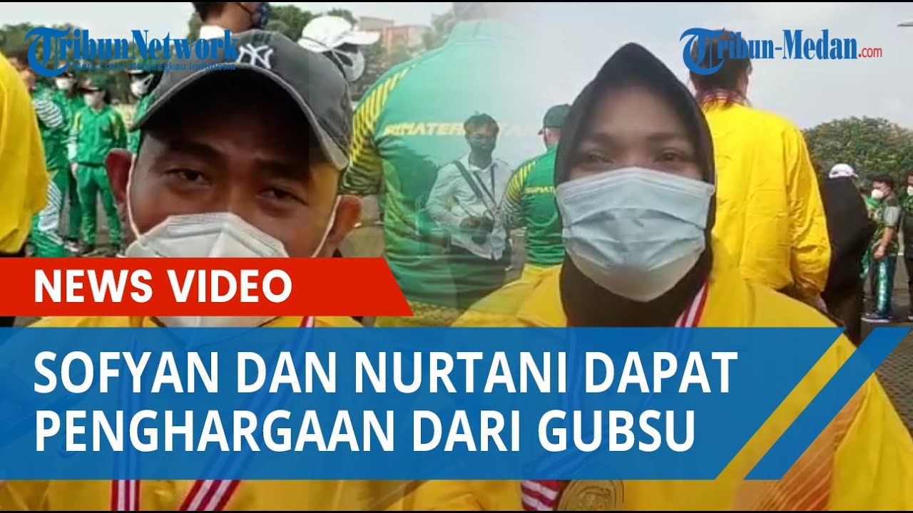 Atlet Difabel NPC Sumut Sofyan dan Nurtani Diberi Penghargaan Oleh Gubernur Sumut