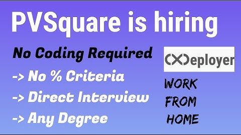 PVSquare is hiring 2023/22/21/20/19 batch | Non-Coding Job | Direct Interview | No % Criteria